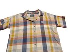 youth carhartt button short sleeve plaid print short sleeve, xl, multi color