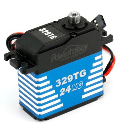 Powerhobby 329TG Aluminum High Torque Titanium Gear Servo : 1/8 1/10 Car / Truck