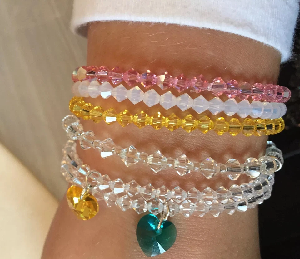 Gorgeous Swarovski Crystal 4mm Bicone Bracelets - Image 2 of 4