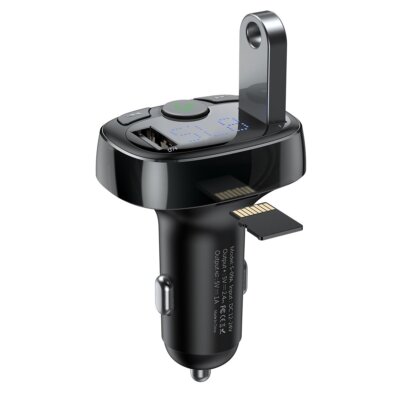 Baseus S-09A Bluetooth-Sender & Autoladegerät   Schwarz, Overseas Edition