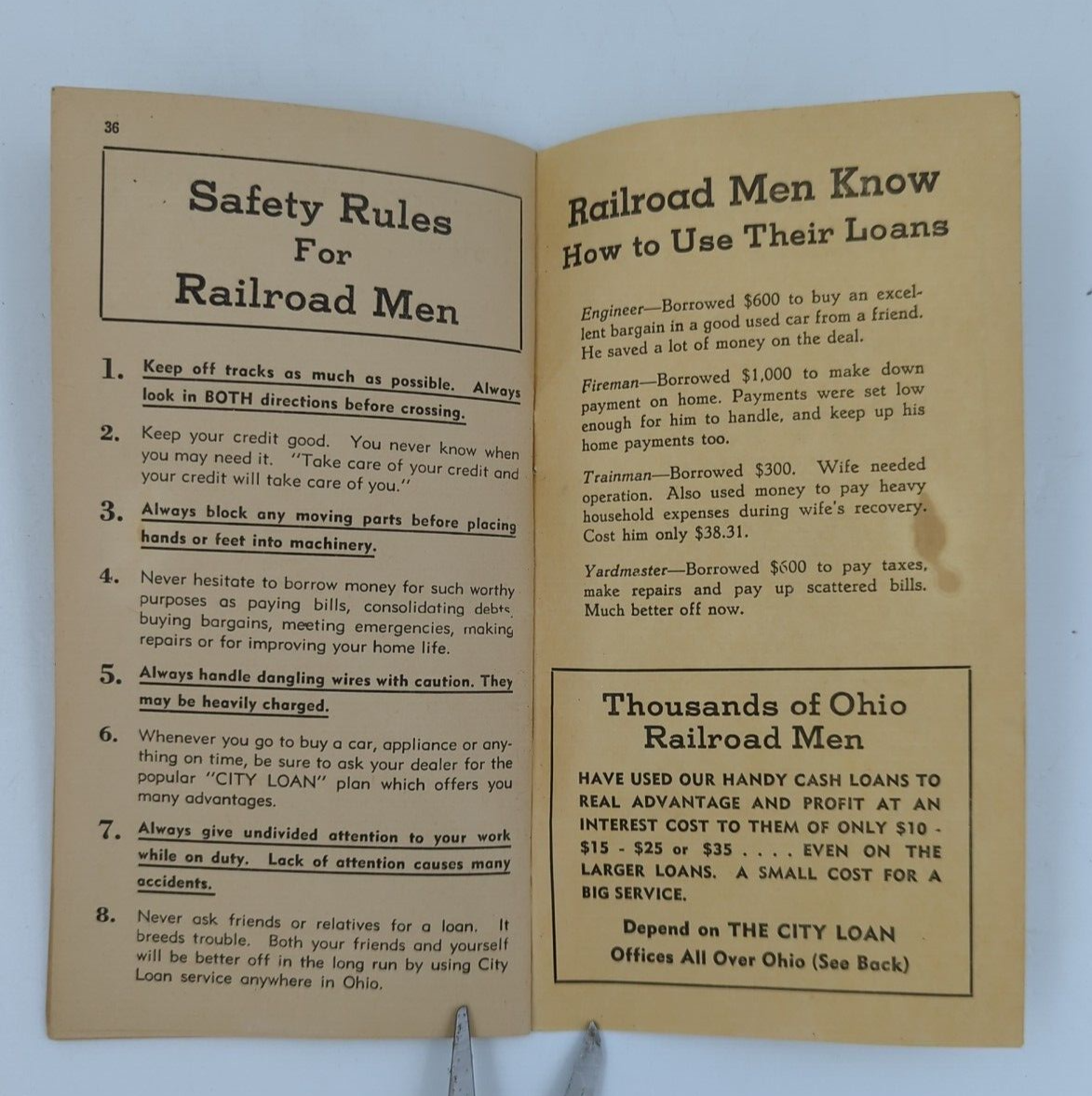 Vintage 1961 Railroad Time Book Log Sheets Fare Chart City Loan And Savings Co eBay