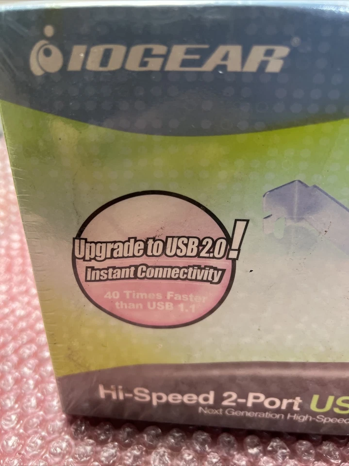 NOS IOGEAR GIC220U Hi-speed 2 Port USB 2.0 PCI Card - Image 2 of 4