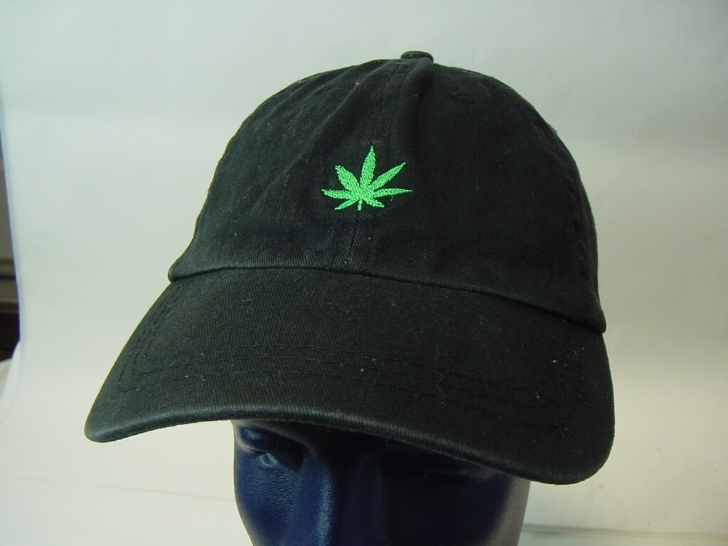 MARIJUANA LEAF HAT ADJUSTABLE OSFM - image 1