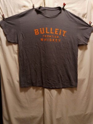 Bulleit Frontier Whiskey Gray Shirt Size XL