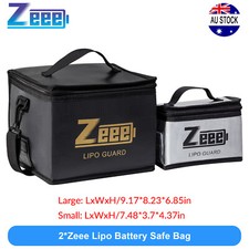 2xZeee Lipo Battery Safe Bag Guard Fireproof Explosionproof for Charge & Storage