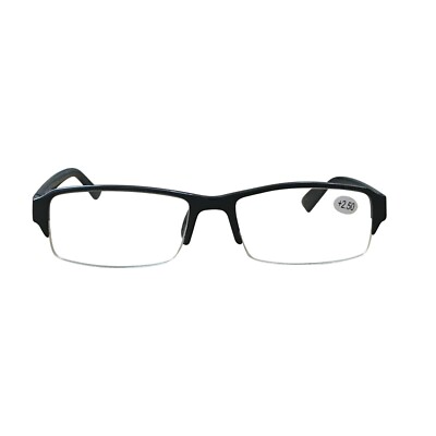 1 Pack Mens Half Frame Blue Light Blocking Reading Glasses Spring Hinge Readers