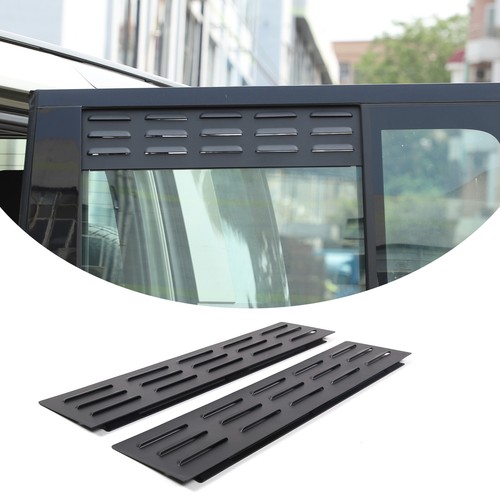 Alloy Wagon 2nd Row Door Window Vents Screens For Land Rover Defender