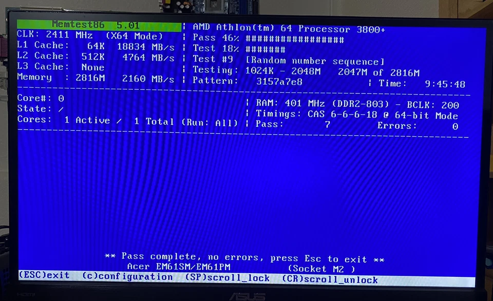 HYNIX HYMP112U64CP8-S6 AB-C 1X 1GB 1RX8 PC2-6400U 800MHZ PC MEMORY RAM [Y4] - Image 4 of 4