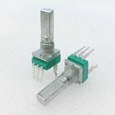 RA09 3-Pin Single B20K Potentiometer for DJ Rotary Volume Control Center Detent