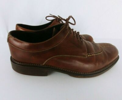 Cole Haan Shoes Mens 9.5 Brown Leather Apron Split Toe Oxford Casual Business Cole Haan USA Mens Brown Leather Apron Split Toe 328604  main image 3