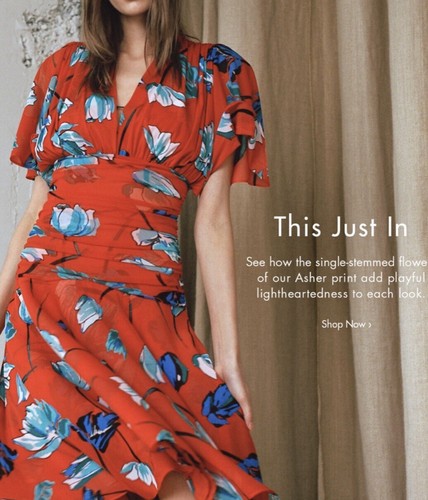 2 4 6 DVF Diane von Furstenberg Asher Vermillion Floral Print Mesh Cinched Dress - Picture 2 of 13