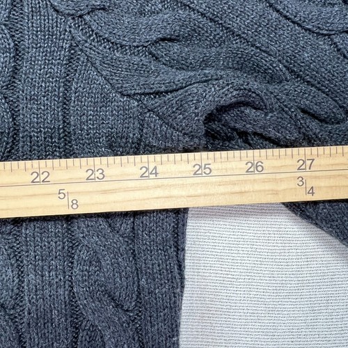 Suéter Polo Ralph Lauren Para Hombre L Carbón 100% Algodón Pescador Tejido con Cable - Imagen 10 de 17