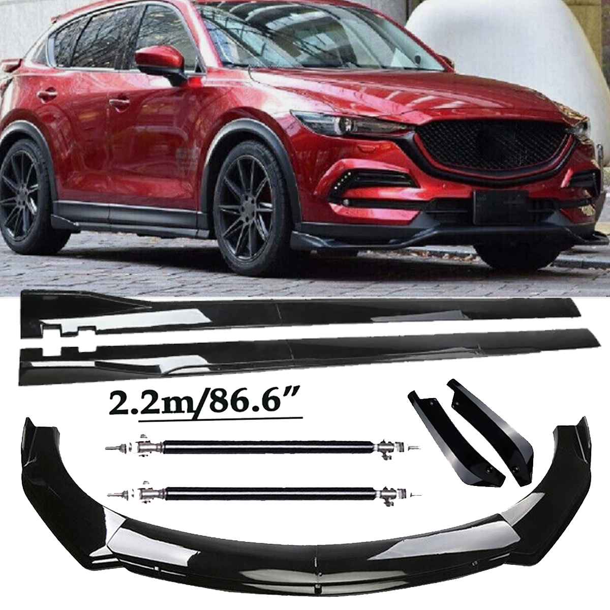 Front Bumper Lip Spoiler Kit +86.6