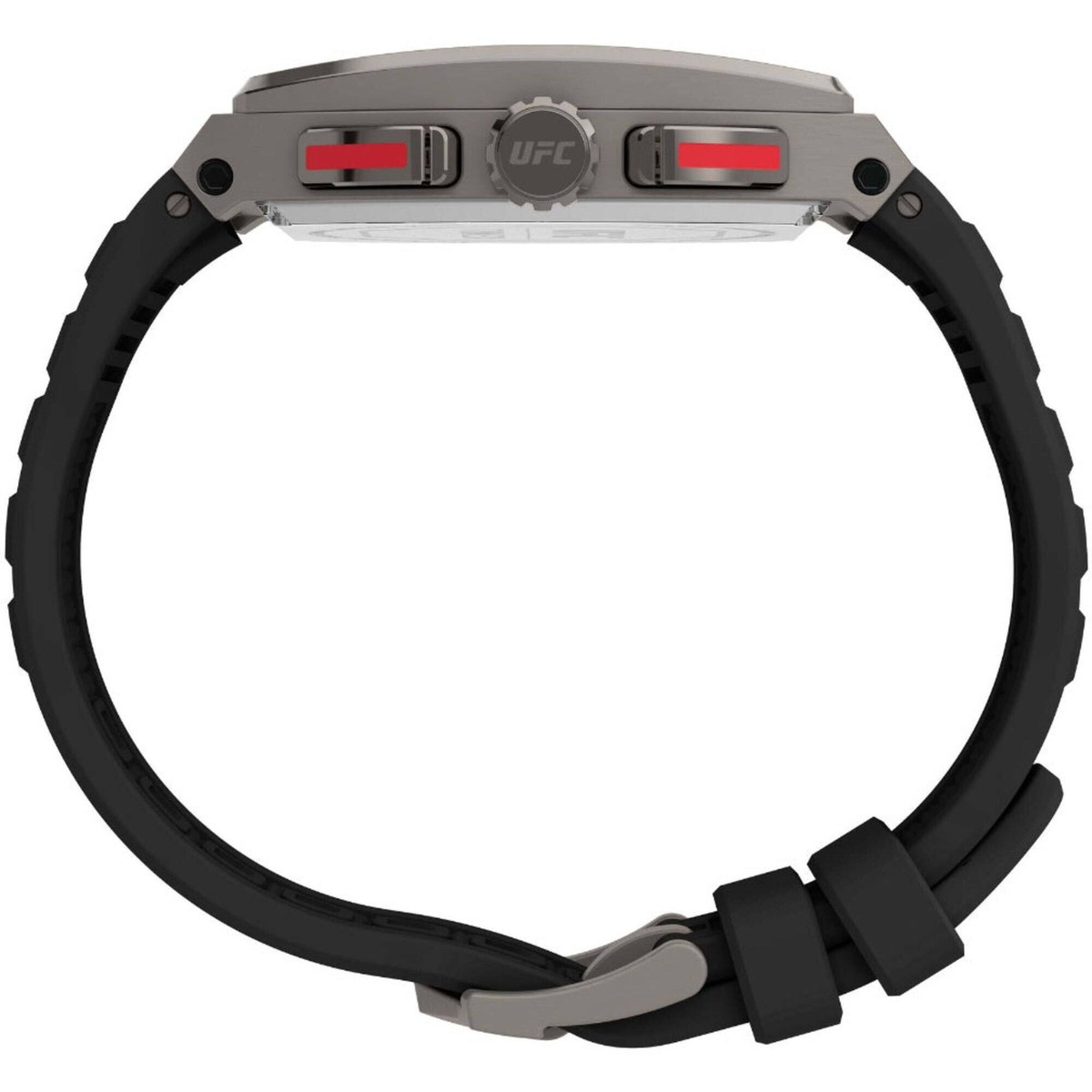 Timex Men's Watch UFC Street Gunmetal Case Black Silicone Strap