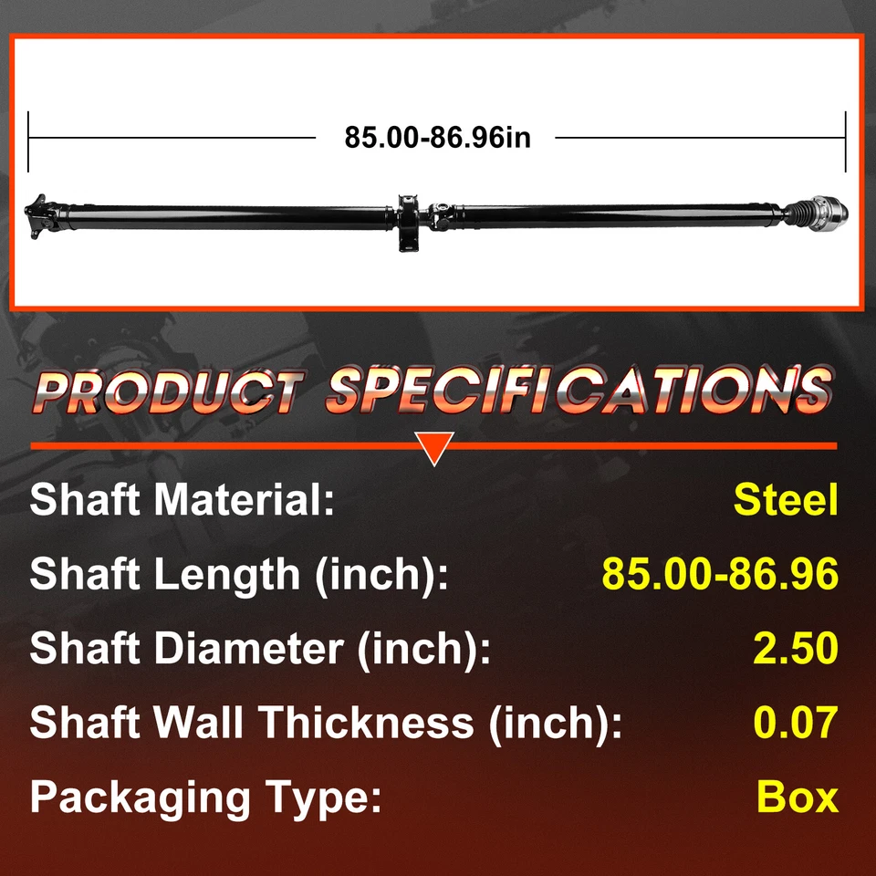 For Chevrolet Equinox Pontiac 2007-2009 AWD Rear Driveshaft Prop Shaft Assembly - Image 4 of 4