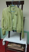 Green Leather Women's Jacket Large