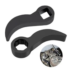 2 PCS Pry Bar Wrench Adaptor Head, Crowbar Adapter Head Tool, Ratchet Pry Bar 