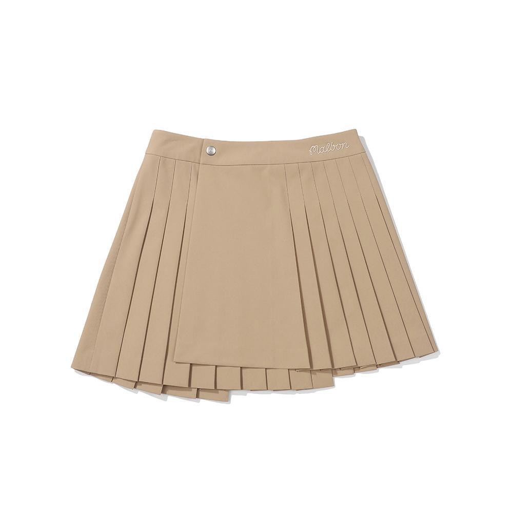 ◆Malbon Golf◆ Wrap Skirt Look Shorts CREAM WOMAN Genuine Malbon Golf Unbalanced Wrap Skirt BEIGE (WOMAN) | eBay