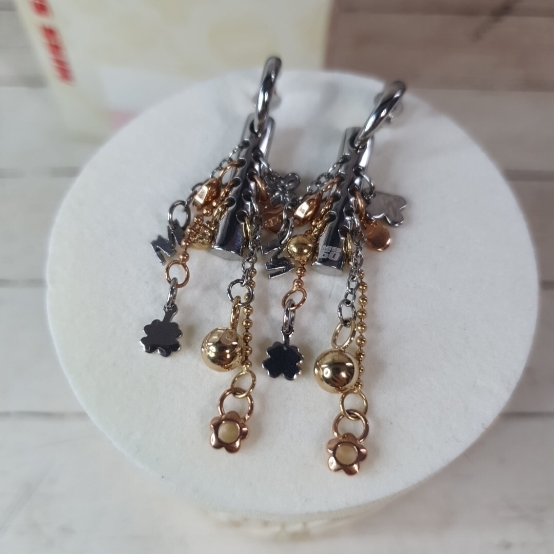 Miss Sixty Charm Earrings Stylish Y2K Fashion Jewellery RARE Vintage
