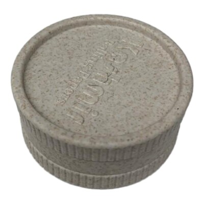Kashmir Spice Herb Tobacco Grinders Durable 2-Peice Design Cream Color 1 Each