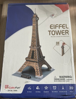 CubicFun 3D Eiffelturm 39 Stück Puzzle Kit, C705h, BRANDNEU VERSIEGELT