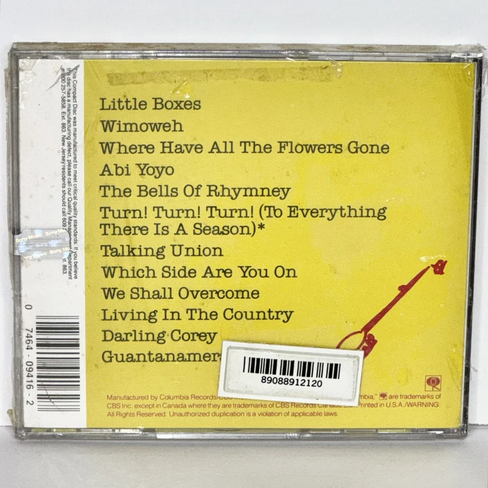 Factory Sealed (shrink wrapped) Pete Seeger’s Greatest Hits CD Foto 2 de 2
