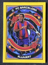 Patrick Kluivert 2023-24 Topps Barcelona Year of the Dragon Zodiac Yellow /75