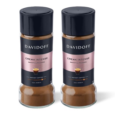 Davidoff Crema Intense Coffee 100% Arabica, 3.17 oz ? 90 g, 2 Pack
