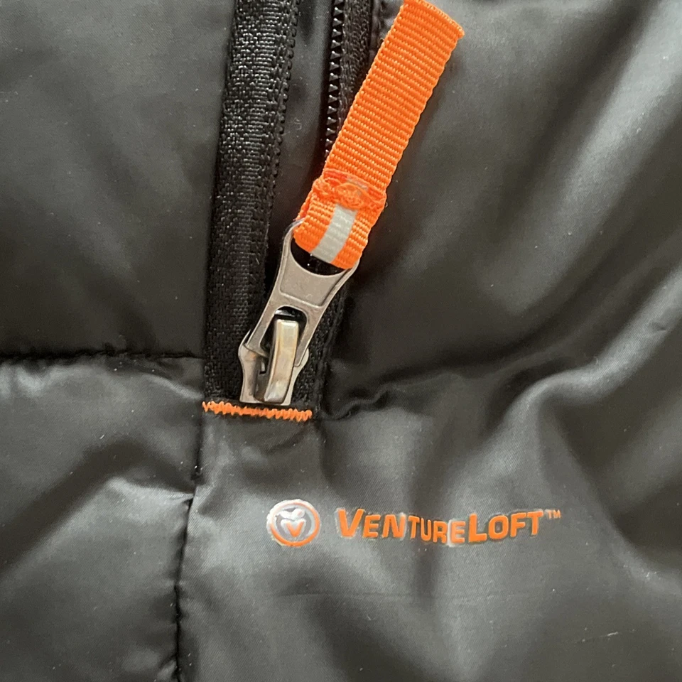 C9 By Champion Black Puffer Jacket Boys XS 4-5 Hooded Fleece Lined, Good Cons - Image 2 of 4