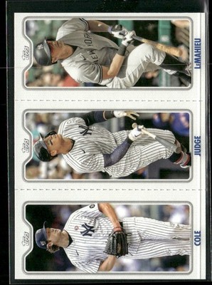 Aaron Judge Gerrit Cole DJ LeMahieu NY Yankees 2022 Topps TPC-6A TPC-6B TPC-6C