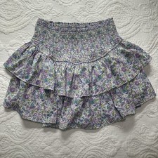 Entro Women  s Floral Skirt. Size: Medium. Blue and Green Floral.