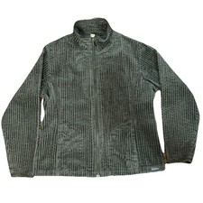 Woolrich Green Jacket, Full Zip, Women  s Large, Vintage EUC