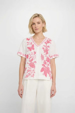 Johnny Was Alycia V-Neck Tie Back Blouse J14025-4