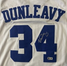 Mike Dunleavy Signed Autographed Duke Blue Devils Jersey Beckett COA