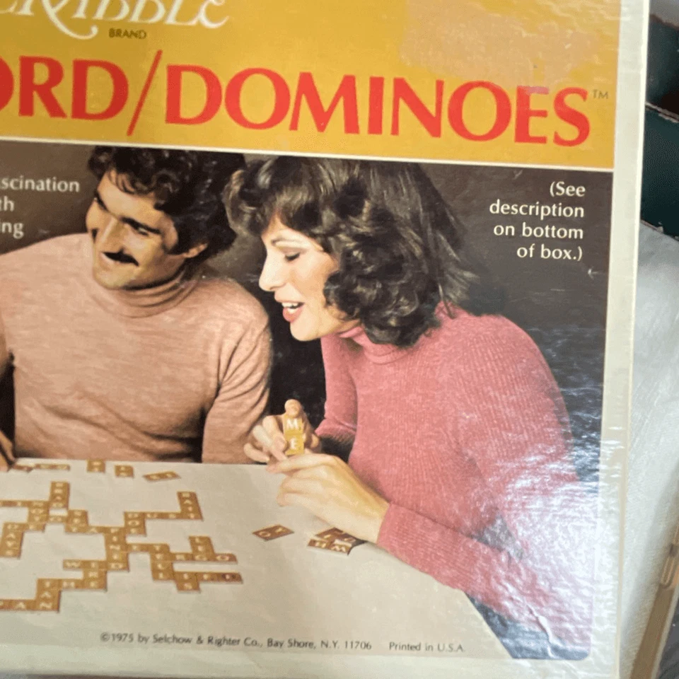 Vintage Scrabble Crossword Dominoes 1975 Selchow & Righter Co. - Image 3 of 4
