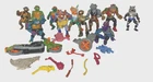 Vtg Lot 22 TMNT Action Figures 80s 90s Ninja Turtles Villains Accessories *READ
