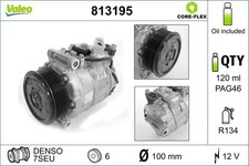 VALEO Kompressor Klima Klimaanlage Klimakompressor VALEO CORE-FLEX 813195