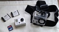 GoPro Hero Bundle 1st Gen Camera Batt Waterproof Case Strap Mem Card for Parts