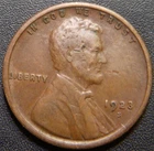 1923-S Lincoln Cent - Partial Ear and Some Details Show on the Stalks