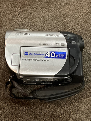Sony DCR-DVD108 DVD Handycam Camcorder 40x Optical Zoom w Battery Untested Clean