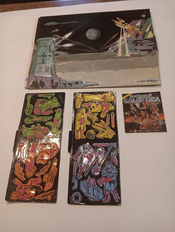 Vintage 1978, Battlestar Galactica, Colorforms Adventure Set, No Box, As Shown