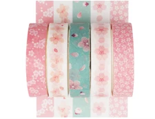5 Rolls Washi Tape Set Creative Basic Skinny Decorative Tapes