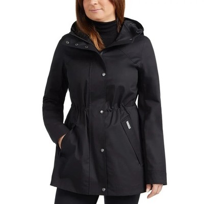 Hunter Ladies' Water Resistant Cotton Smock Rain Jacket Size M black