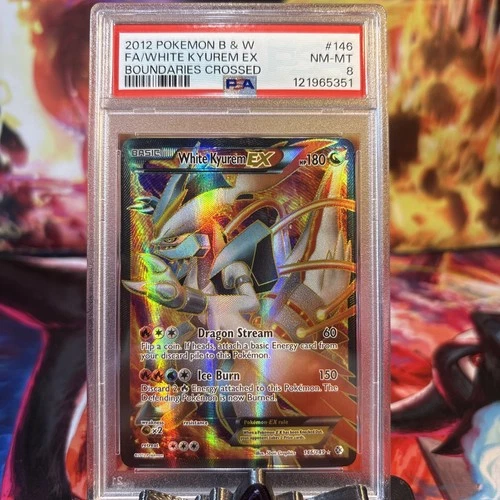 White Kyurem EX 146/149 Boundaries Crossed PSA 8