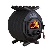 Werkstattofen Bruno Pyro II 16 kW Kaminofen ohne Untergestell schwarz Stahl A