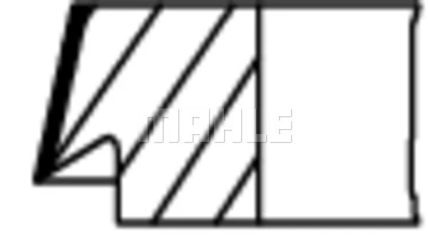 033 16 N2 KOLBENRINGE SATZ MAHLE ORIGINAL 4PCS 0.50MM FÜR AUDI (FAW) A6 1.8 - Image 3 of 4