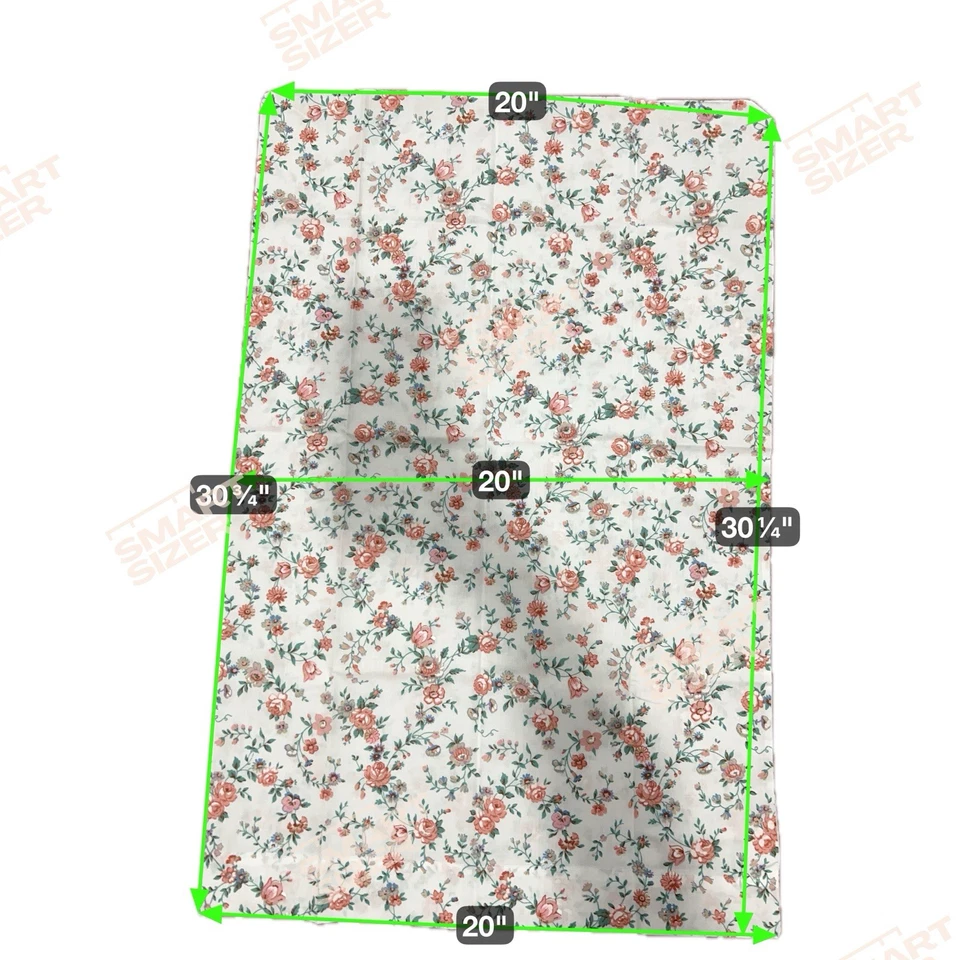 JC Penney Percale 枕套花卉聚酯纤维棉质标准盒 — 第 3/3 张图片