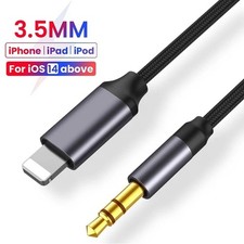 3.5mm Jack AUX Adapter Cable Cord to Car Audio For iPhone 7 8 X XS 11 12 13 14
