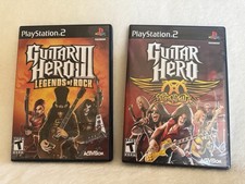 Guitar Hero: Legends Of Rock & Aerosmith Bundle PS2 (Playstation 2) CIB TESTED