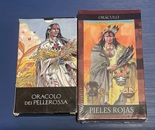 ORBIS FABBRI LOT OF 2 SEALED TAROT CARDS DECKS RED SKIN NATIVE INDIAN ORACLES